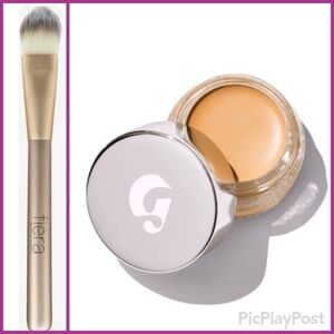 NEW Glossier Stretch Balm Light 5 Concealer NWT & Sticker & NEW FIERA BRUSH